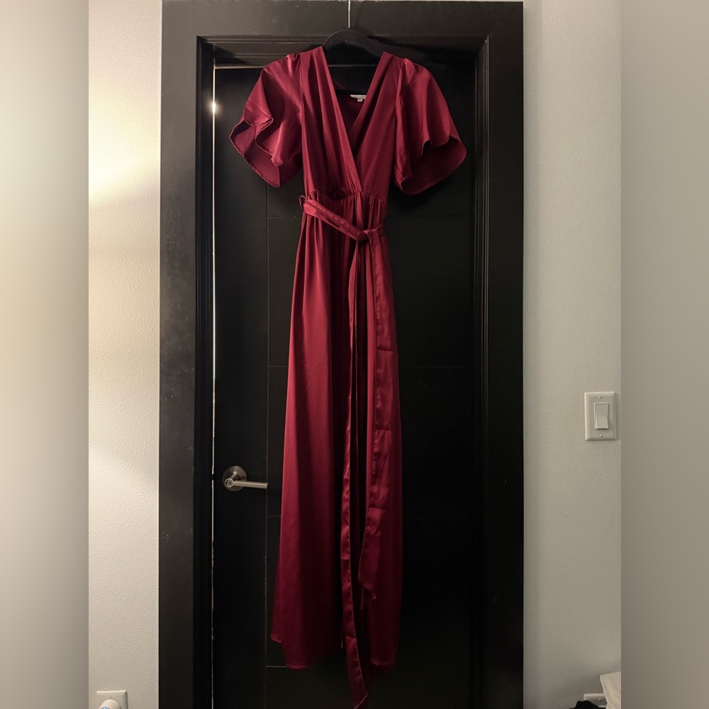 Baltic Born dark red dress